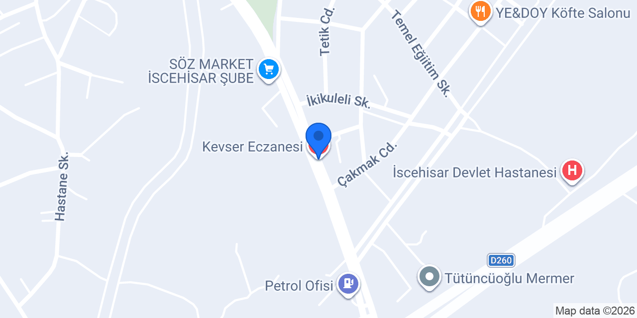 Kevser Eczanesi konumu