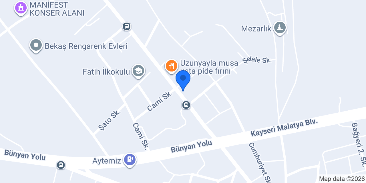 Bünyan Börek & Unlu Mamülleri konumu