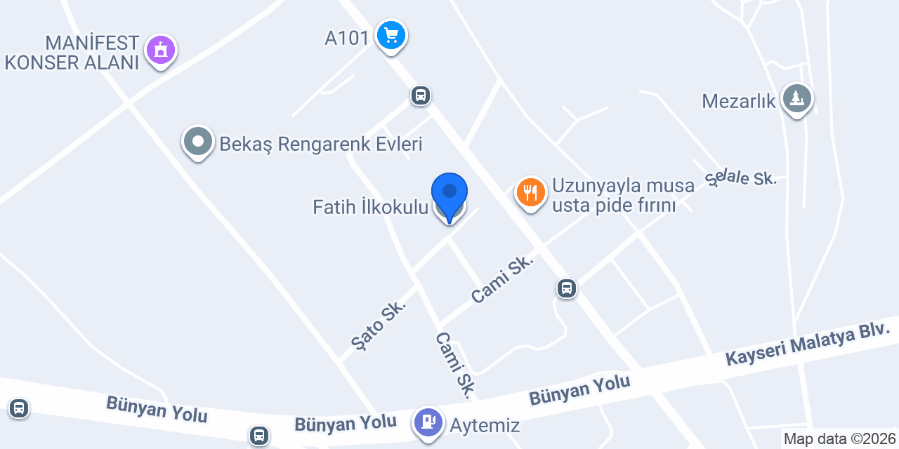 Fatih İlkokulu konumu
