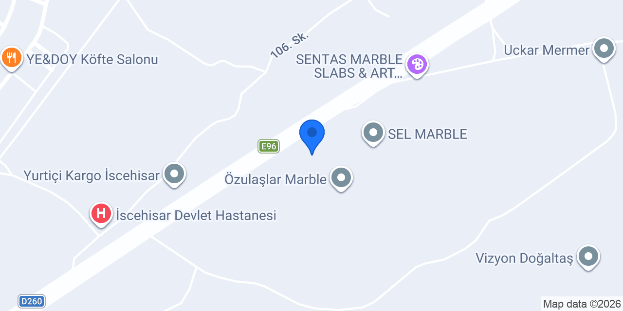 Mesa Maden Mermer konumu