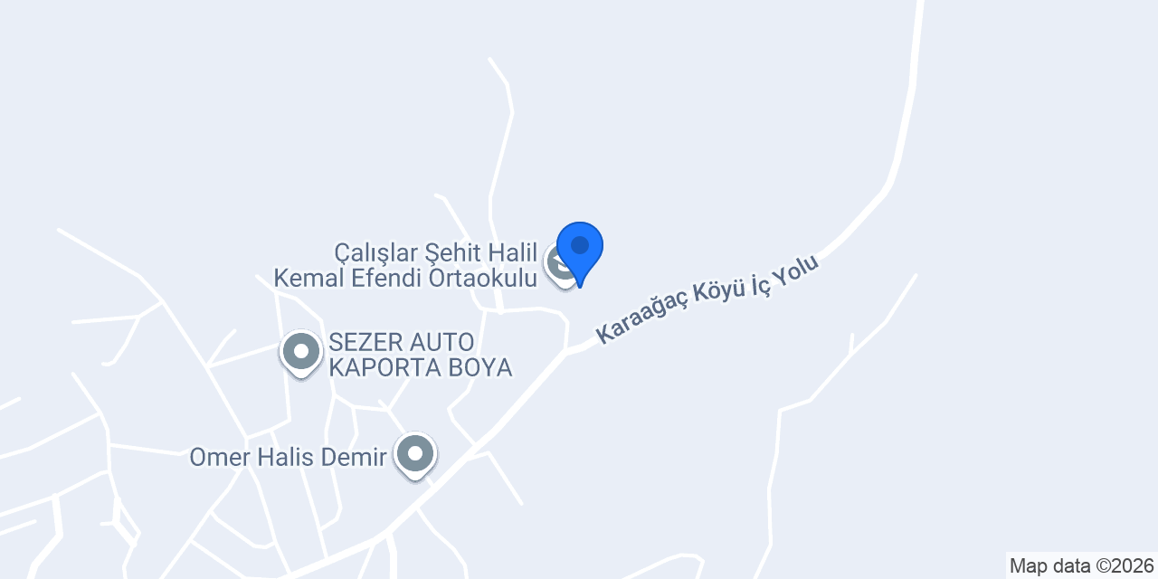 Çalışlar Şehit Halil Kemal Efendi Ortaokulu konumu