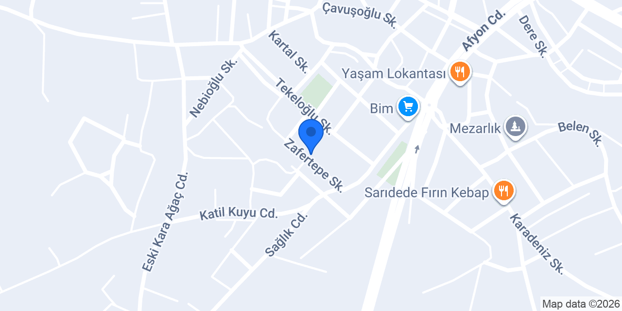 AFYONKARAHİSAR İL SAĞLIK MÜDÜRLÜĞÜ konumu