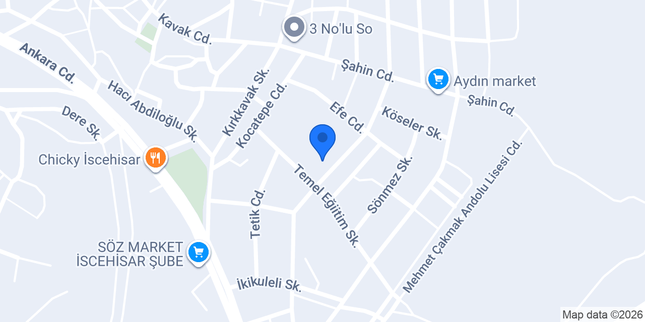 Döne Çakmak İlkokulu konumu