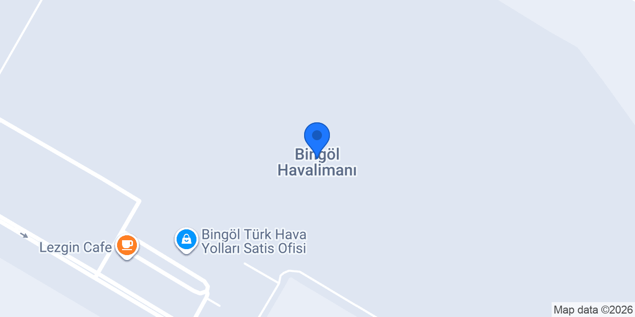 Bingöl Havalimanı konumu