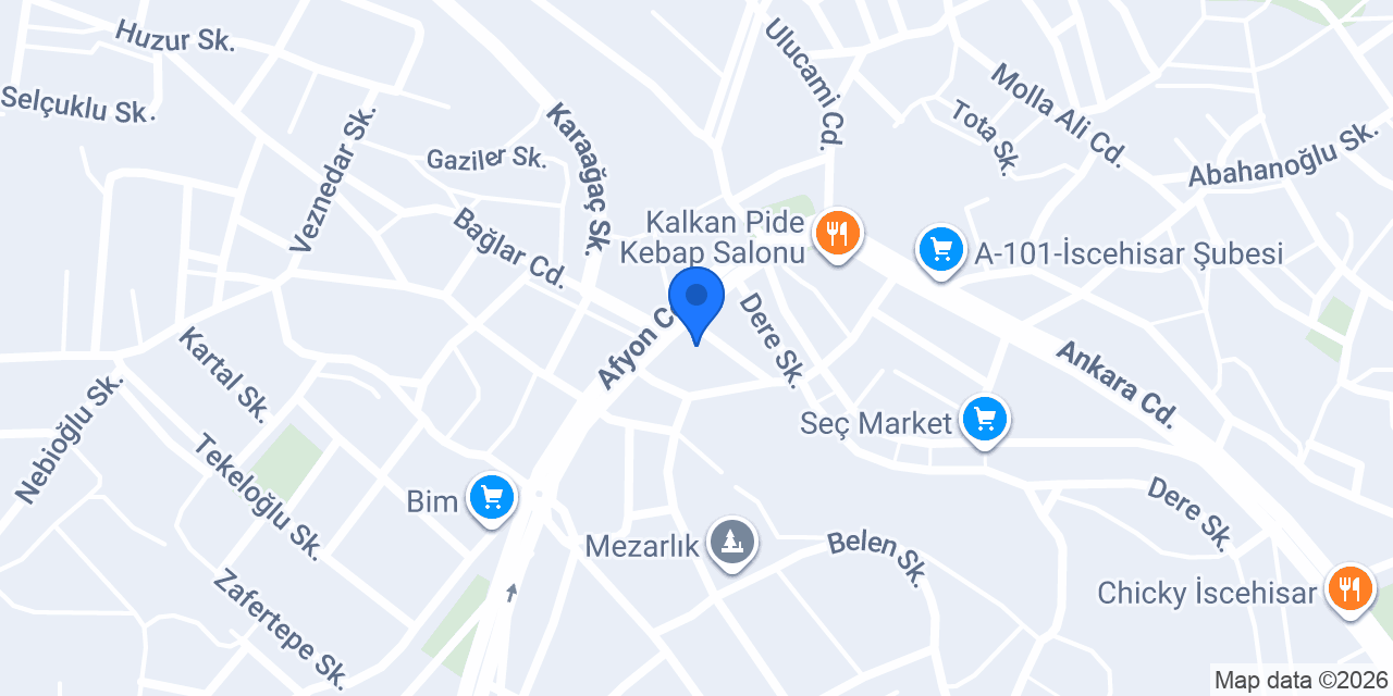 İscehisar Taksi konumu