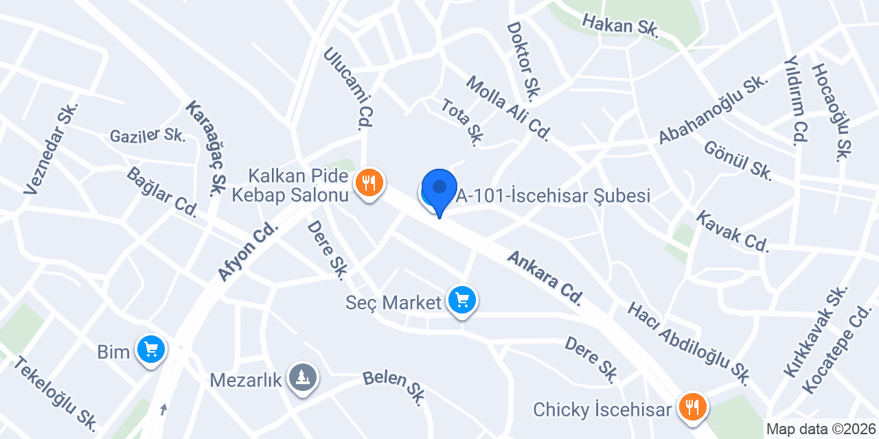 Göktaş Veteriner Kliniği konumu