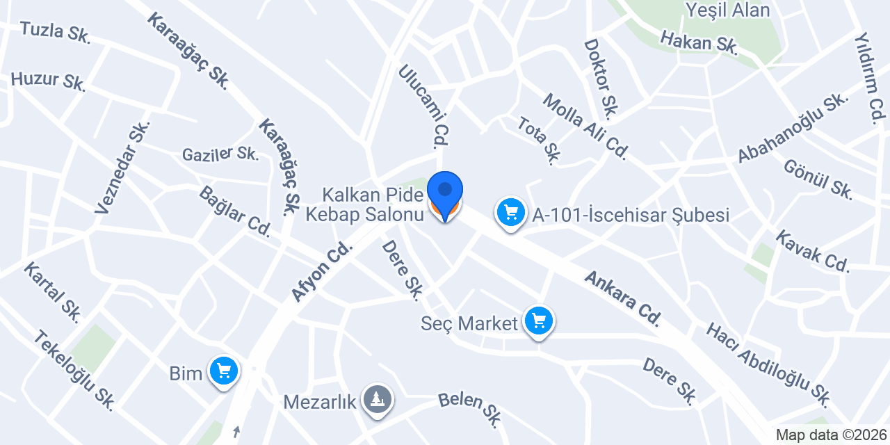Kalkan Pide Kebap Salonu konumu