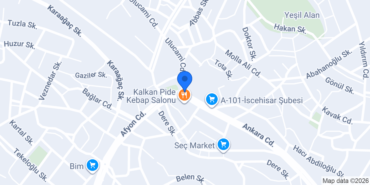 İscehisar Telefon Servisi konumu