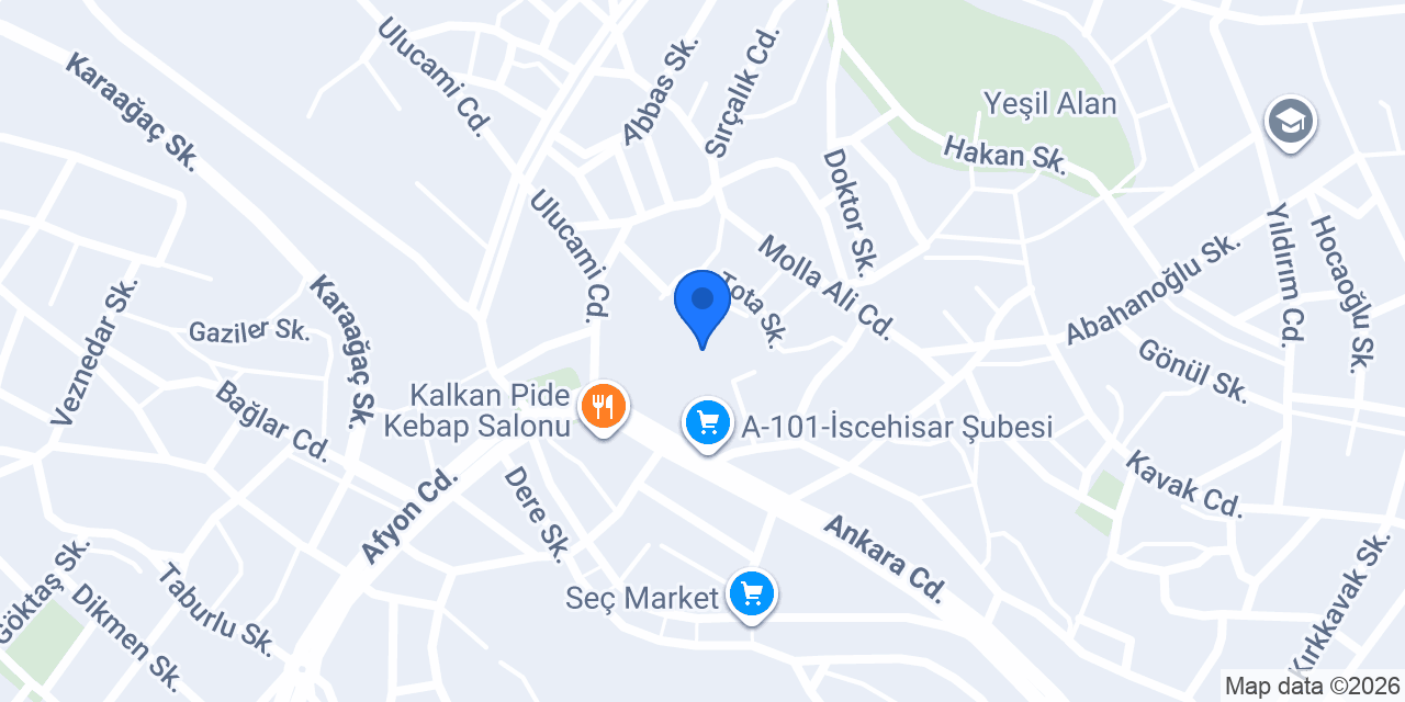 İscehisar Rent A Car konumu