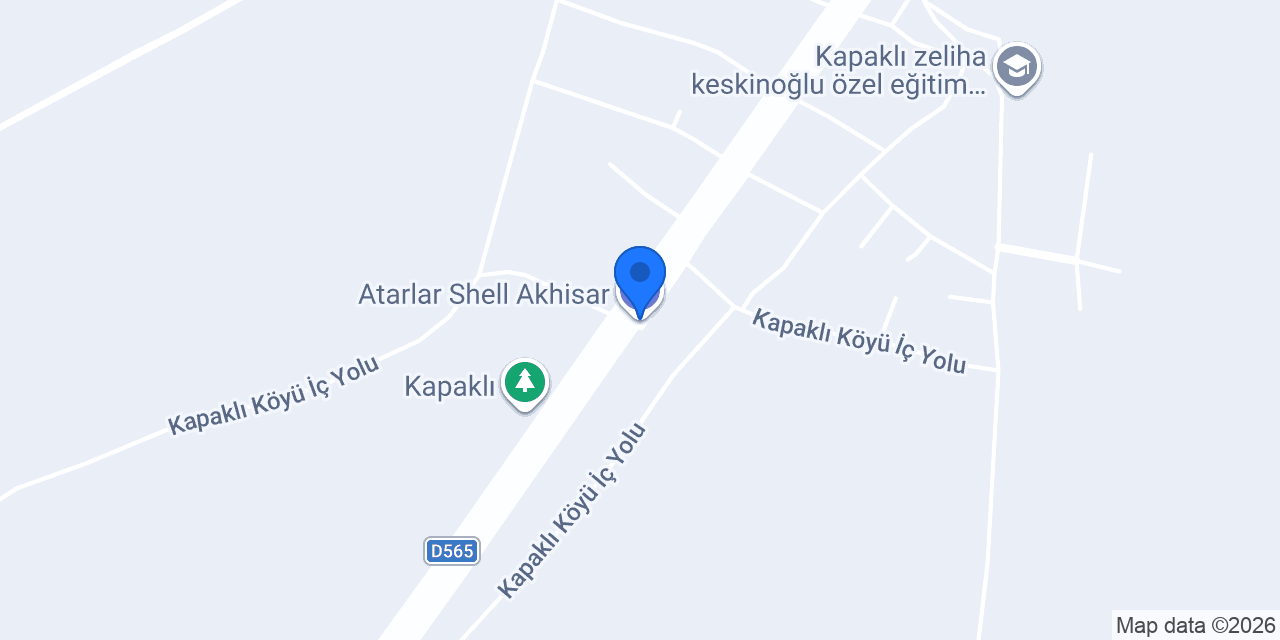 Atarlar Shell Akhisar konumu