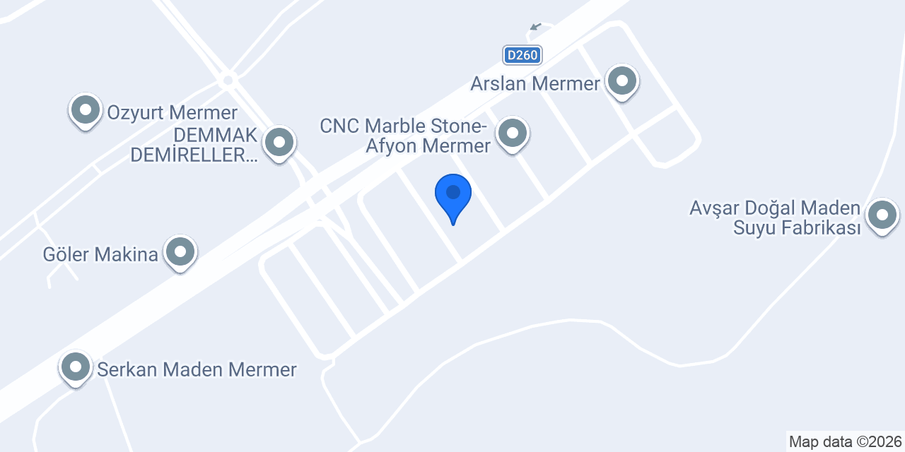 Mermer Satış Dünyası konumu