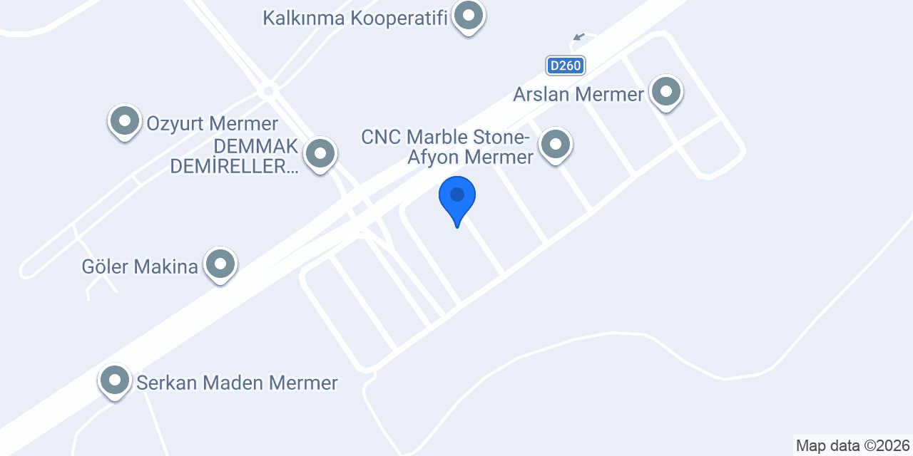 Çelik Doğaltaş - Afyon Mermer konumu