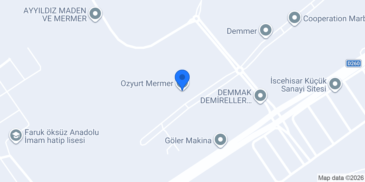 Ozyurt Mermer konumu