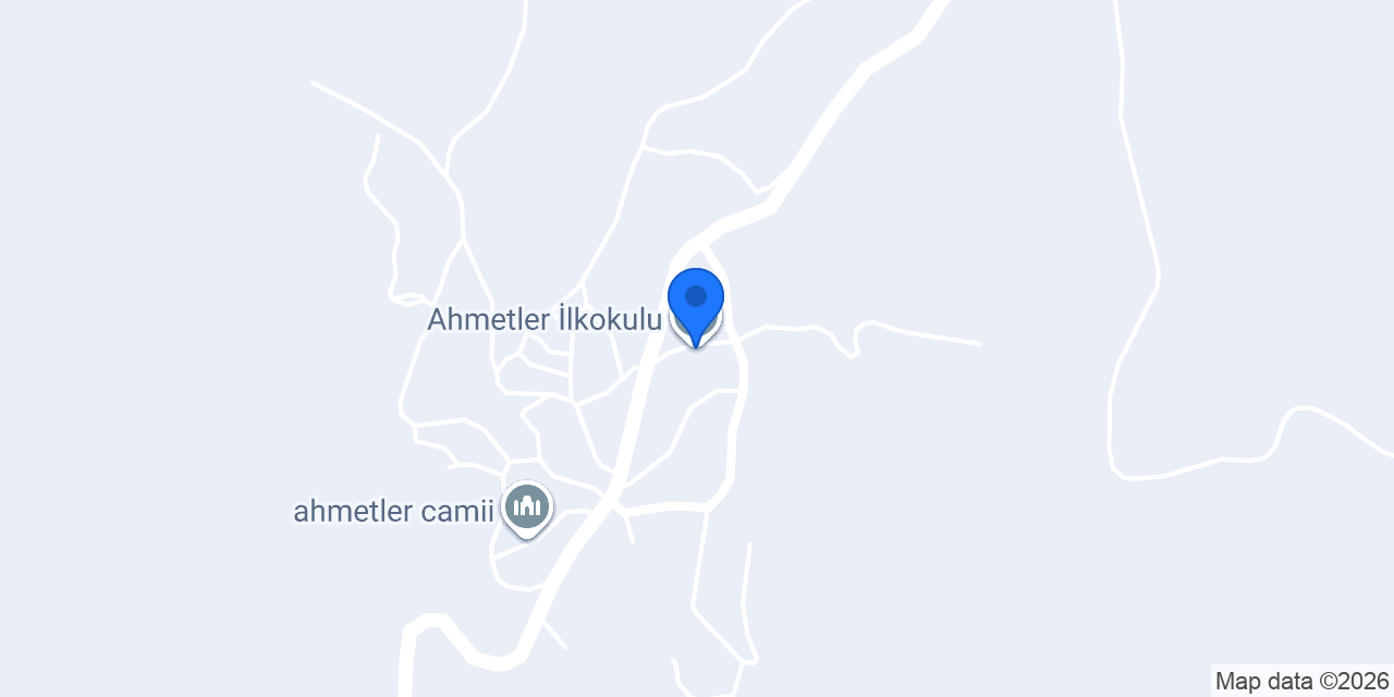 Ahmetler İlkokulu konumu