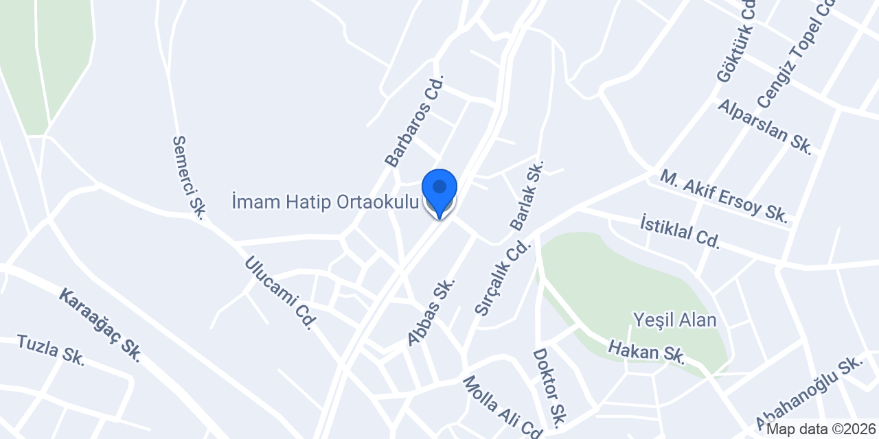 İmam Hatip Ortaokulu konumu