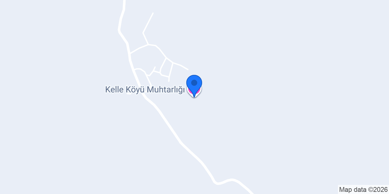 Kelle Köyü Muhtarlığı konumu