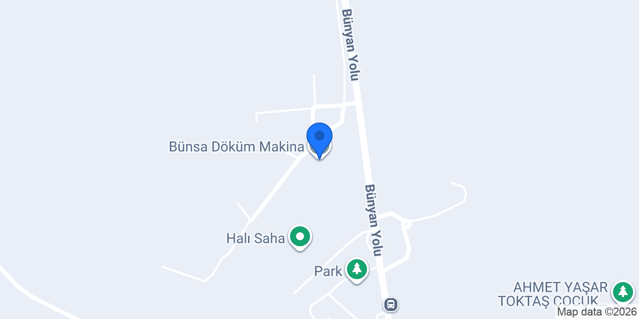 Bünsa Döküm Makina konumu