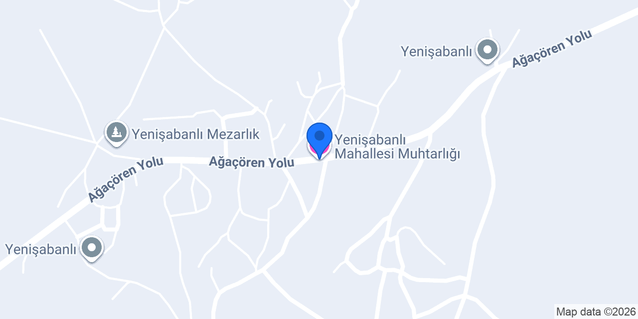 Yenişabanlı Mahallesi Muhtarlığı konumu
