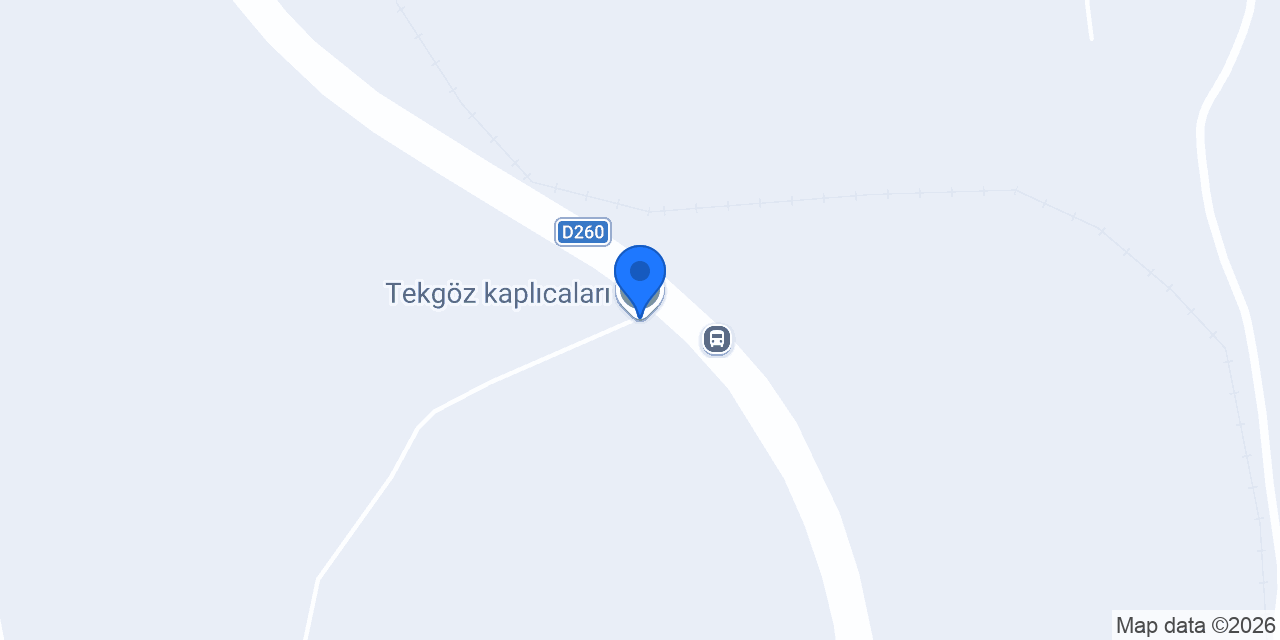 Tekgöz kaplıcaları konumu