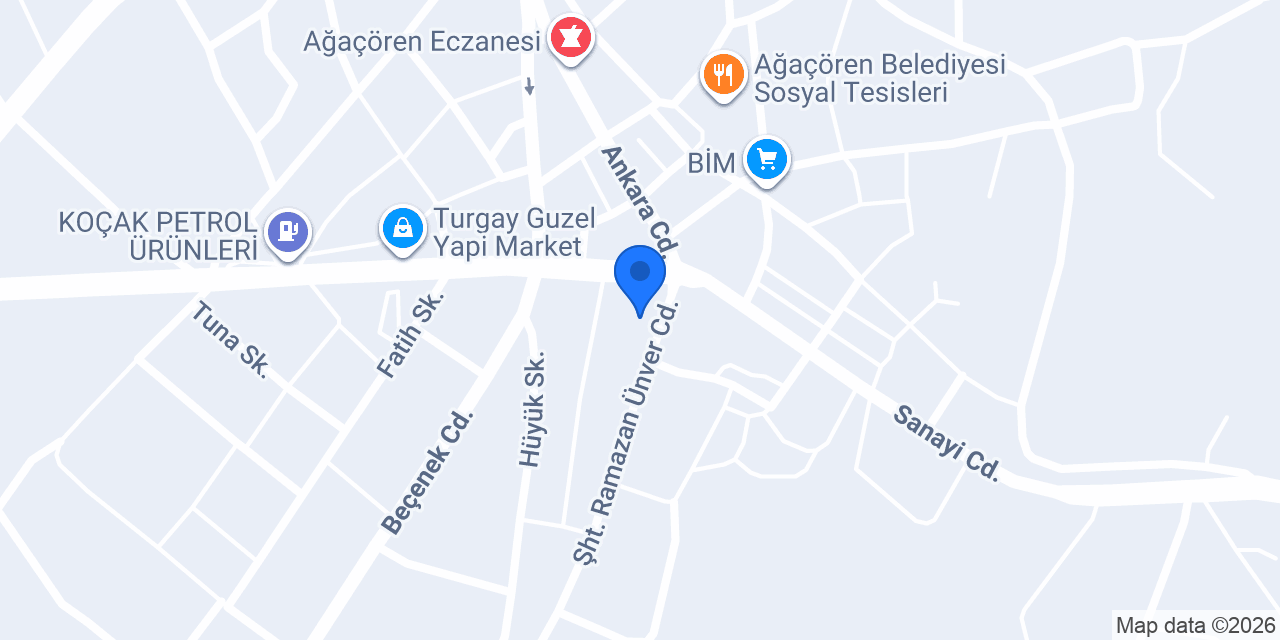 Şahanlar Süpermarket konumu
