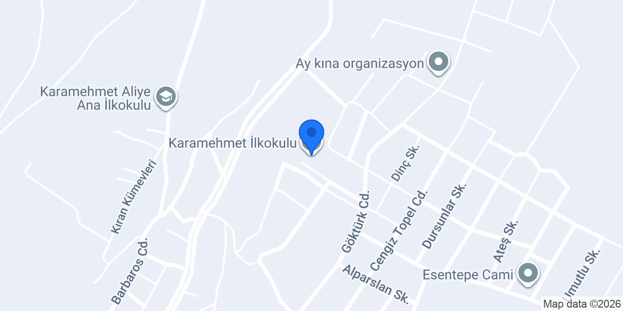 Karamehmet İlkokulu konumu