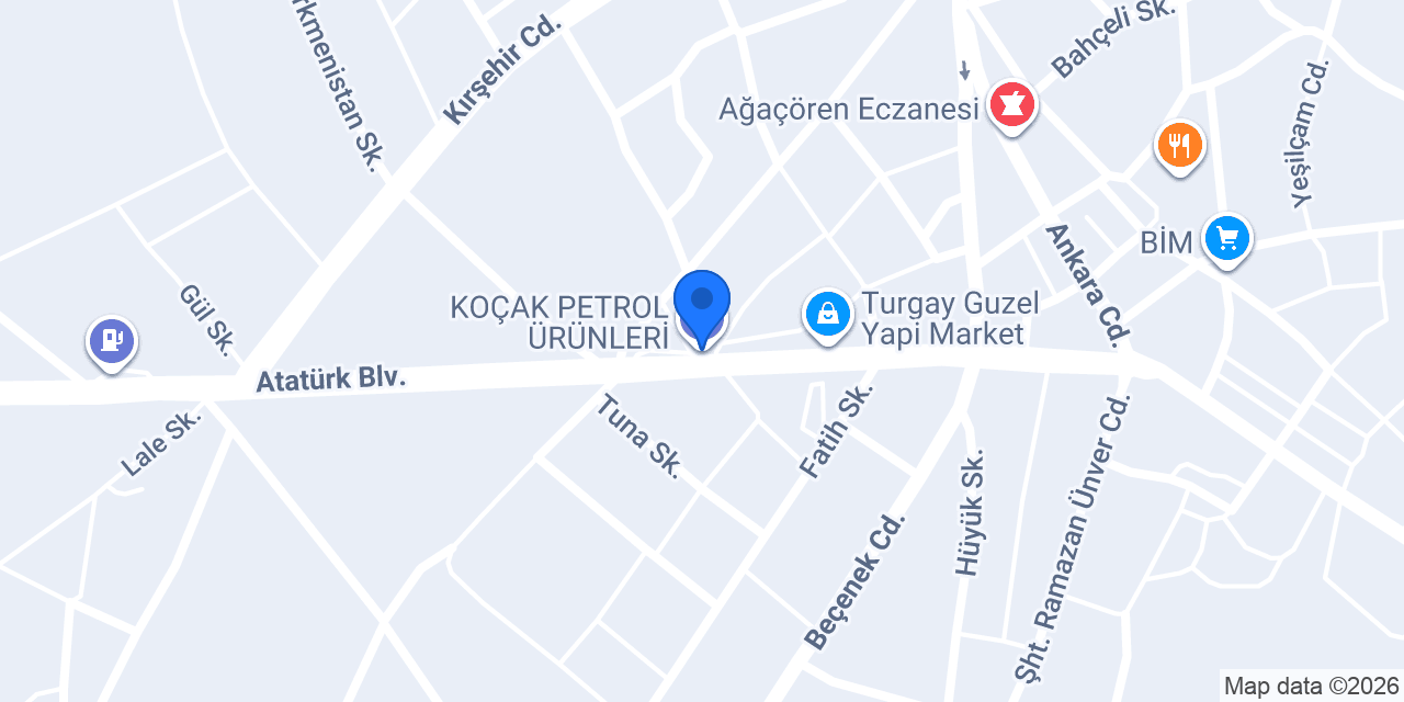 KOÇAK PETROL ÜRÜNLERİ konumu