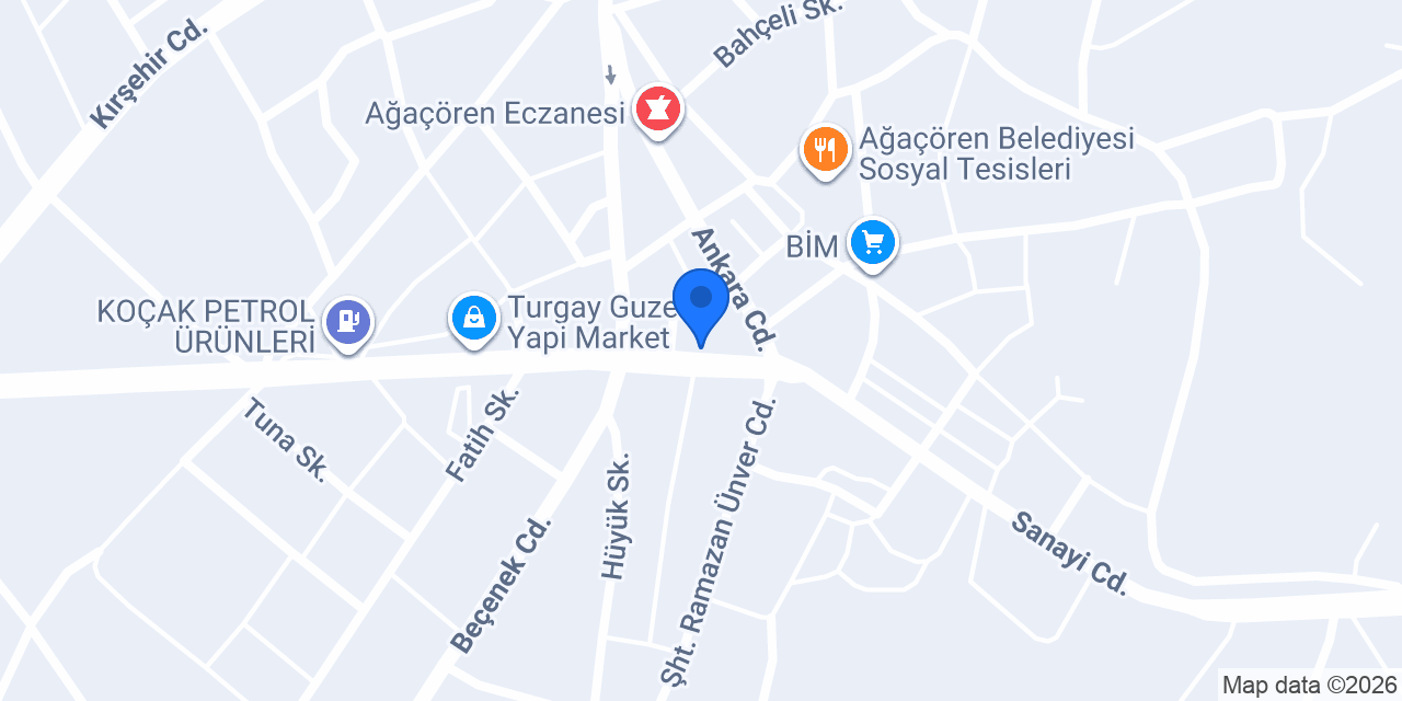 Çağlar Veteriner Kliniği konumu