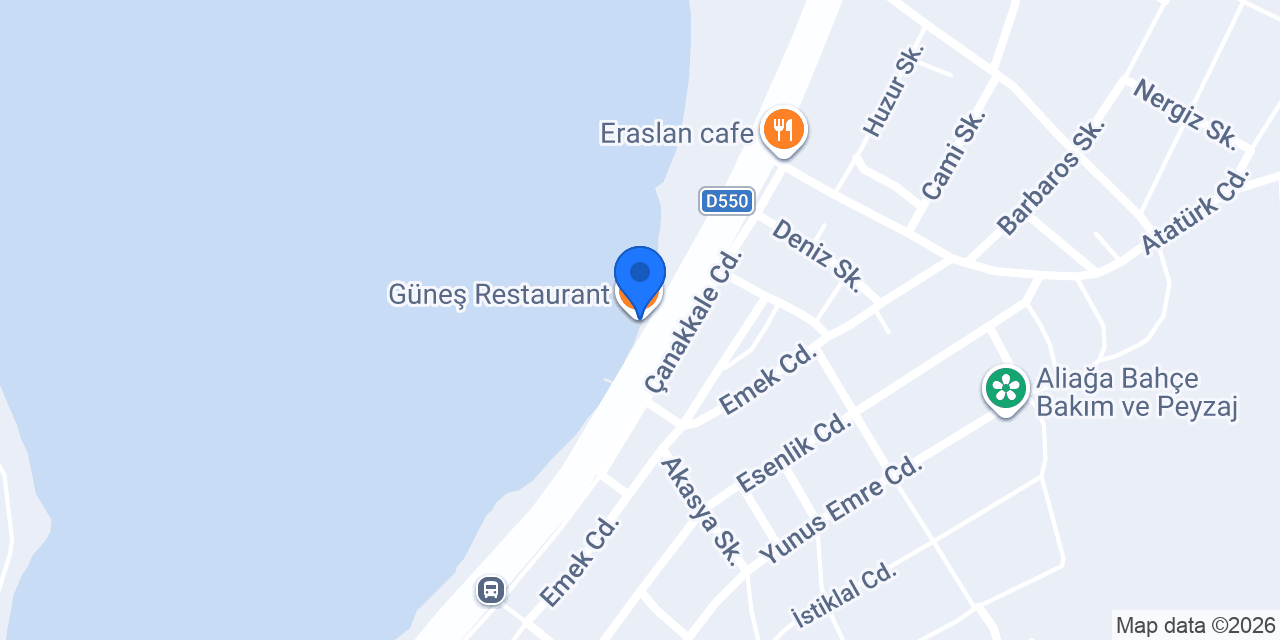 Güneş Restaurant konumu