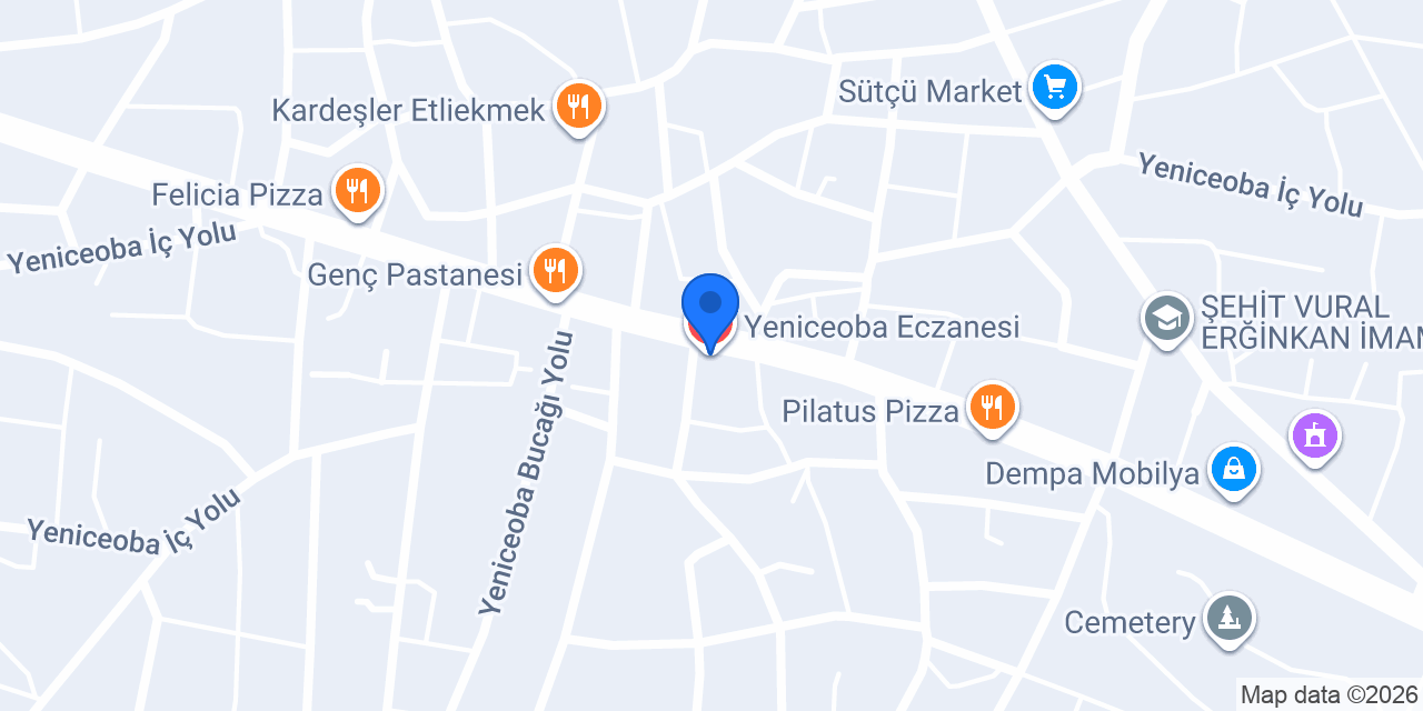 Yeniceoba Eczanesi konumu