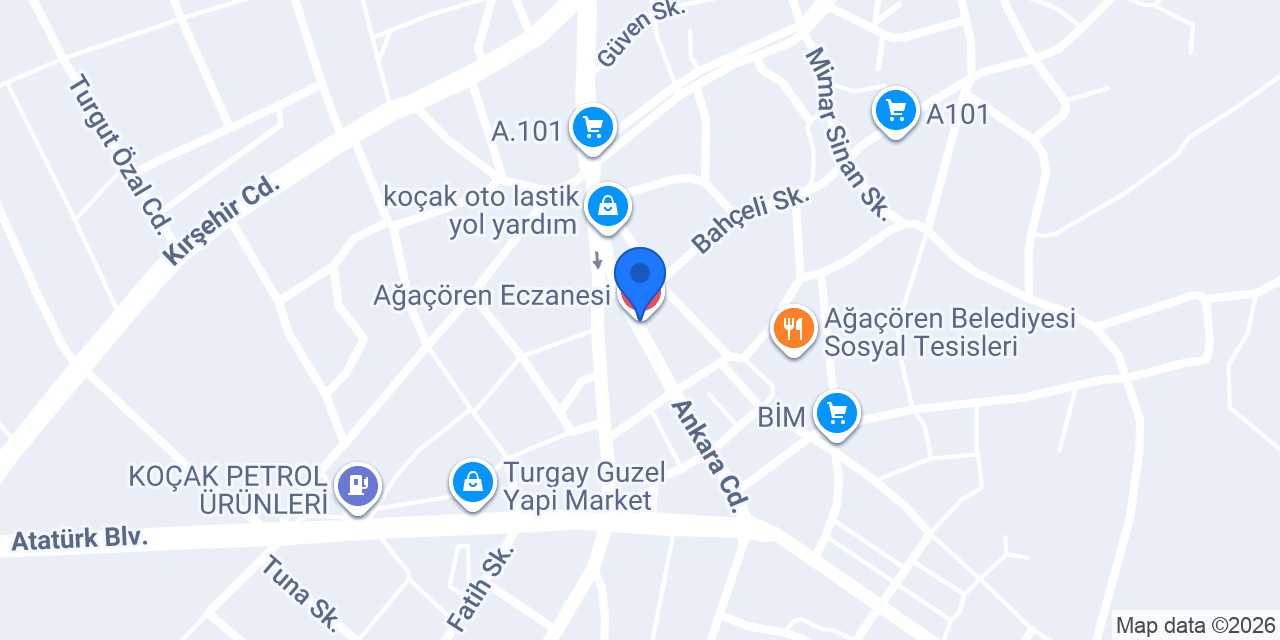 Ağaçören Eczanesi konumu