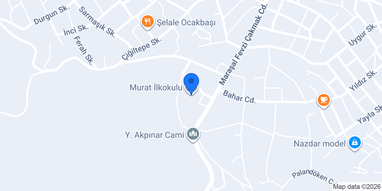Murat İlkokulu konumu