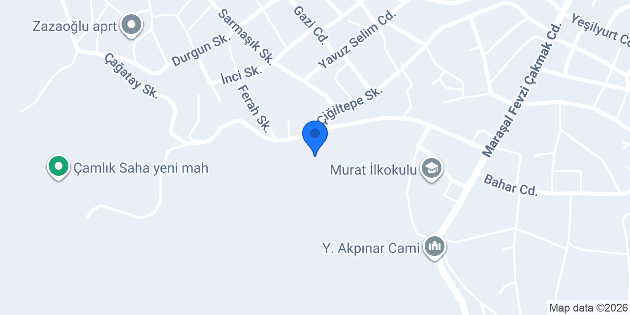 Bingöl Boya Dekorasyon konumu