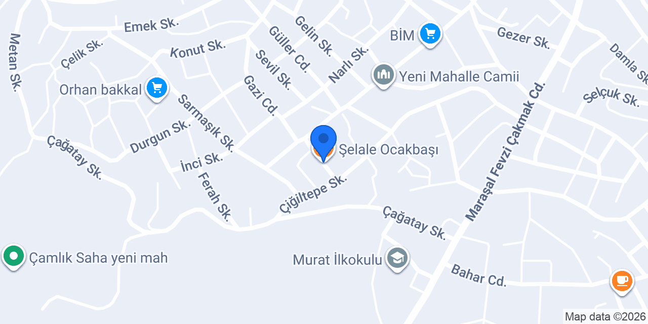 Şelale Ocakbaşı konumu