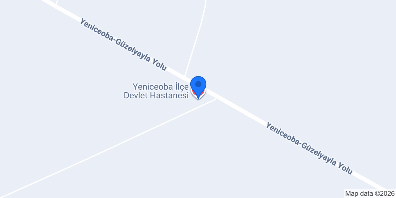 Yeniceoba İlçe Devlet Hastanesi konumu