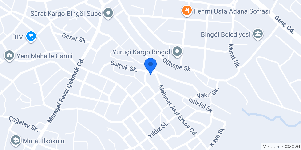 Bingöl Damla Teknik Servis Hizmetleri konumu