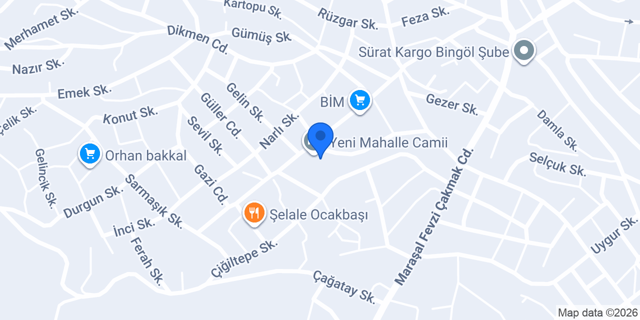 KÖKLÜ DÖŞEME konumu