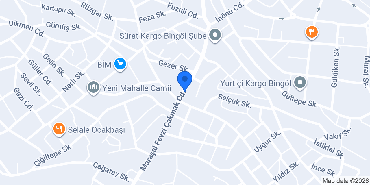 Sade Çiğköfte konumu