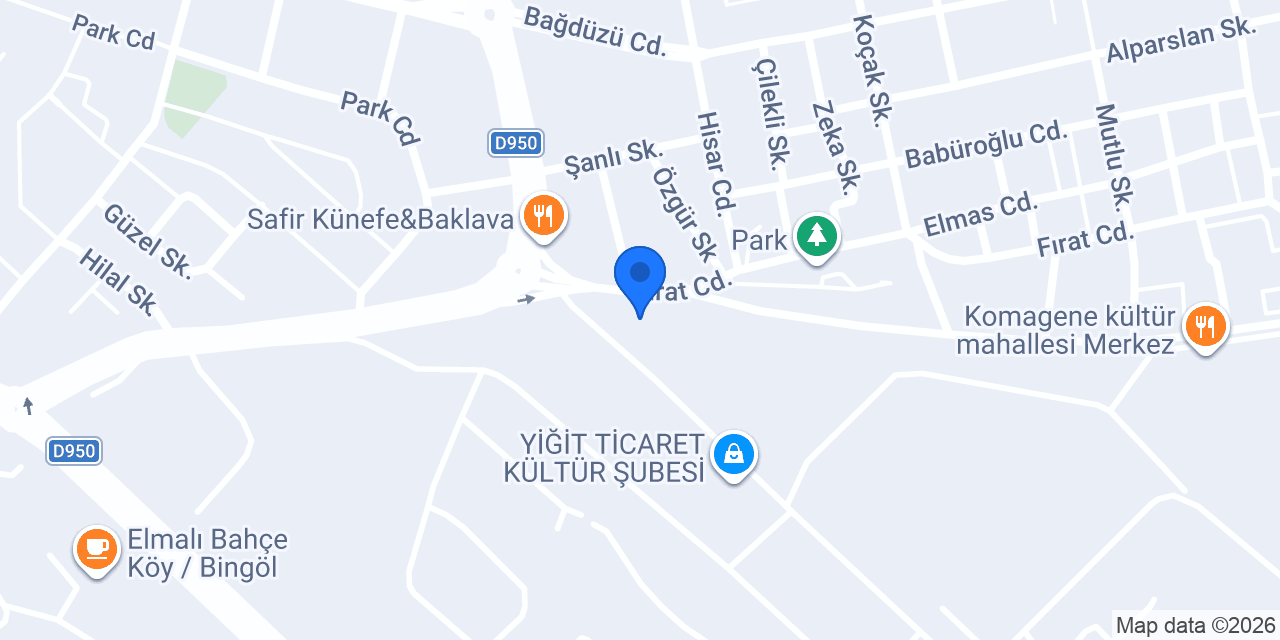 Bingöl Askerlik Şubesi konumu