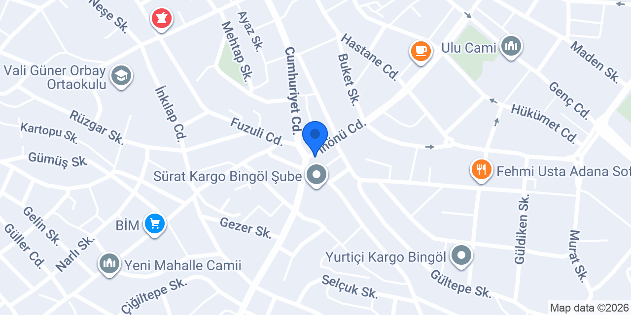 Saklı Köz Çayevi konumu