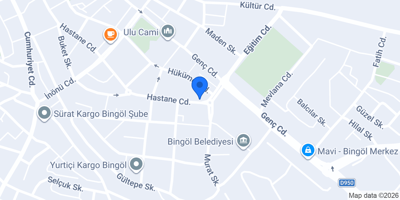 BİNGÖL ÇİKOLATA DÜNYASI konumu