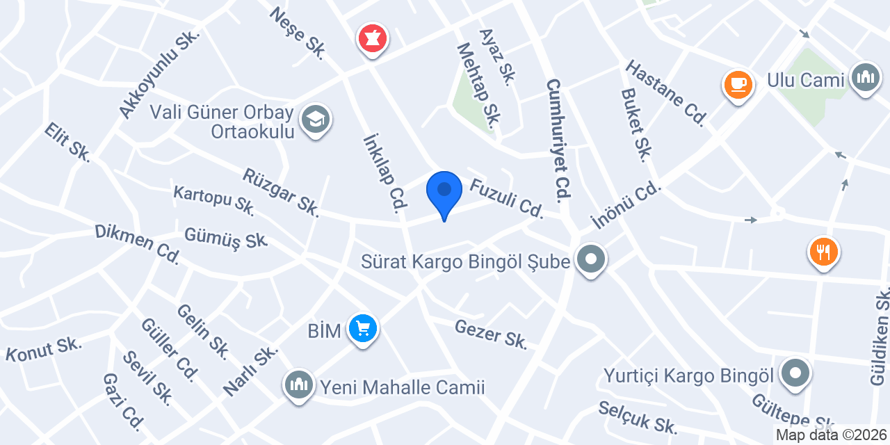 BiNGÖL LİDER EMLAK konumu