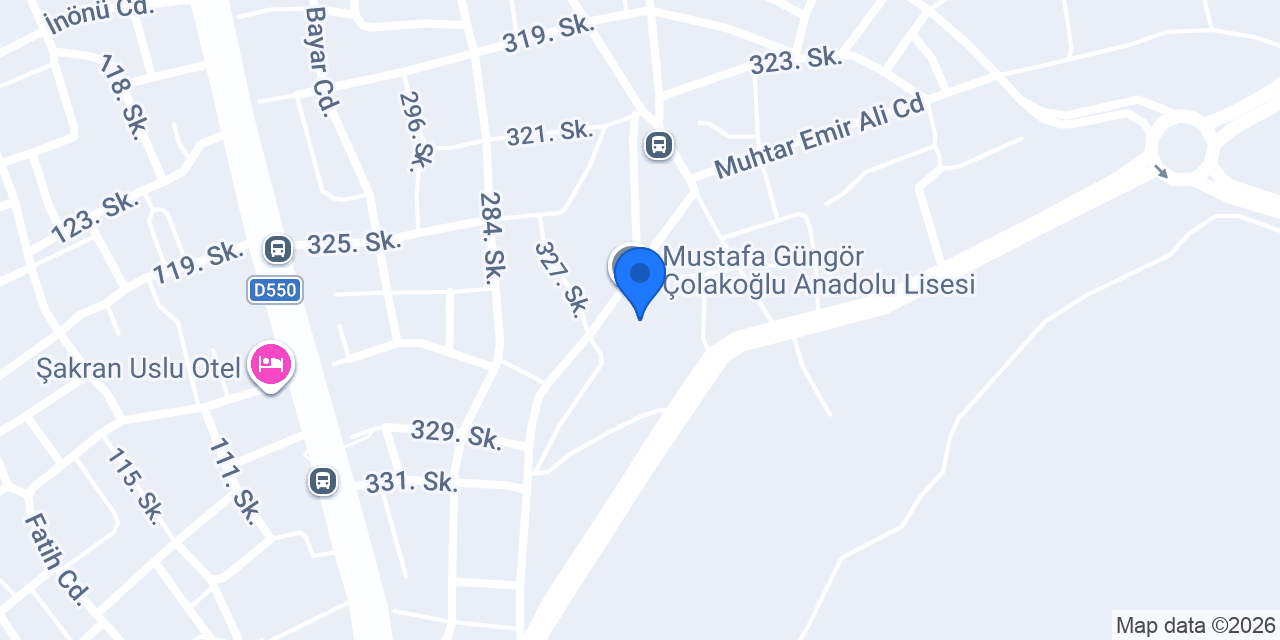 Yenişakran İlkokulu konumu