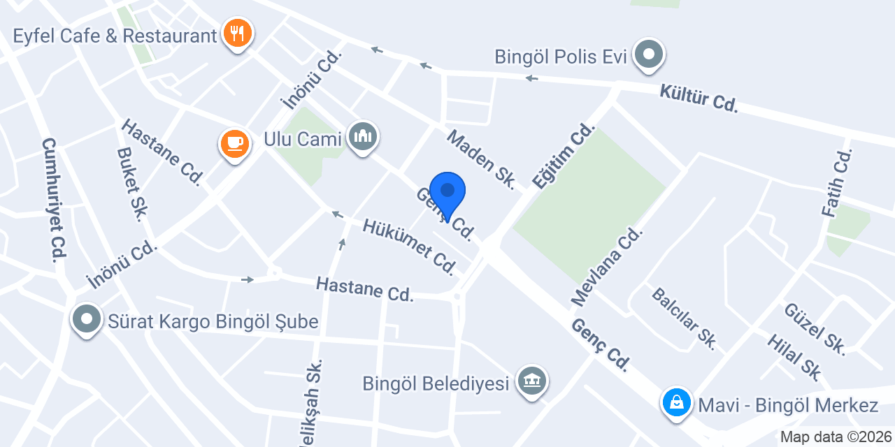 Bingöl HANSU GRUP AUTO RENTAL konumu
