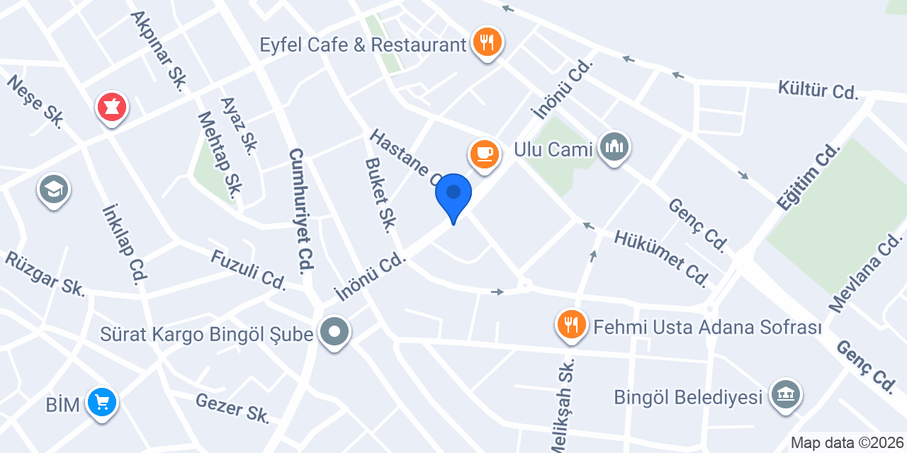 Bingöl Psikoteknik konumu