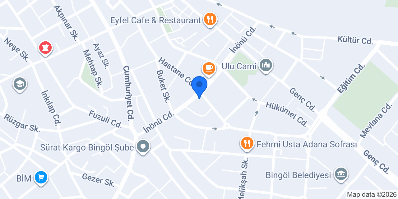 Bingöl 3. Noterliği konumu
