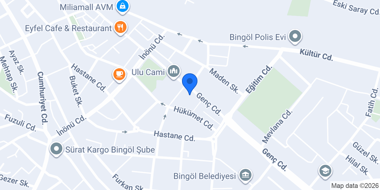Cajun Corner Bingöl Piesta Park AVM konumu