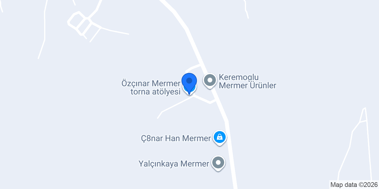 Özçınar Mermer torna atölyesi konumu