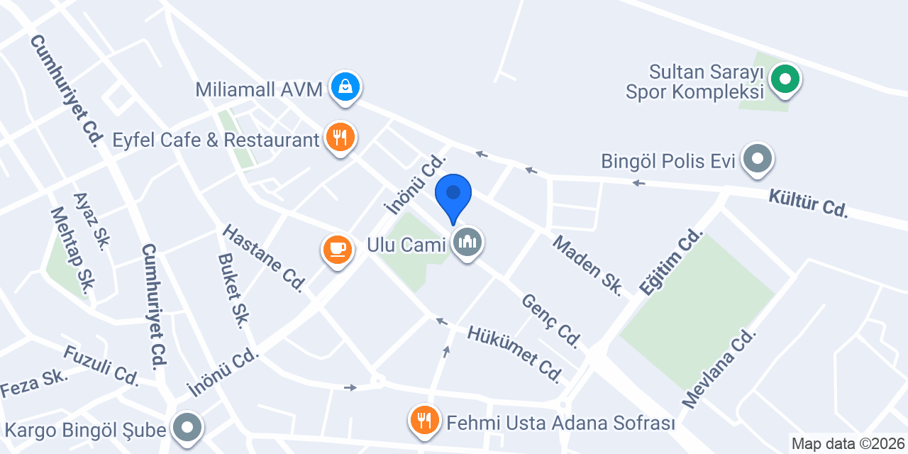 Bingöl Et konumu