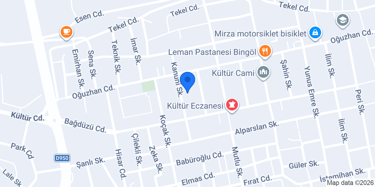 Bingöl Elektrikçi konumu
