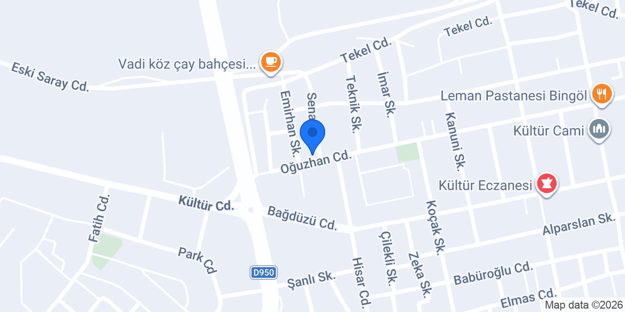 Bingöl Evde Masaj ve Cilt Bakımı konumu